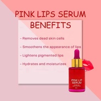 Sérum Lèvres Rose à l'Arbutine et au Squalane – Éclaircissant, Anti-Taches, Traitement Hydratant Essentiel pour des Lèvres Brillantes