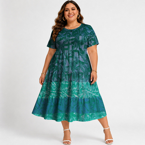 Vestido de <span class=keywords><strong>Manga</strong></span> <span class=keywords><strong>Larga</strong></span> con Cuello Redondo, Diseño Tribal Polinesio Elei, Estilo Casual y Formal, Combinable con Todo, Precio Promocional - Product Image 3