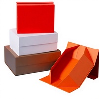 Boîte cadeau magnétique pliable personnalisée, boîte d'emballage en carton pliable, boîte en papier rigide avec logo imprimé pour boutique