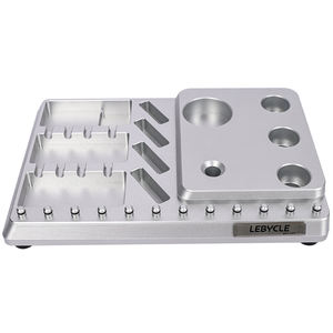 LEBYCLE, <span class=keywords><strong>Kit</strong></span> de purga de freno hidráulico de aleación de aluminio para bicicleta, Base de inyector de aceite de freno de bicicleta, herramienta de llenado de plato de aceite para Ezmtb 23pro - Product Image 6