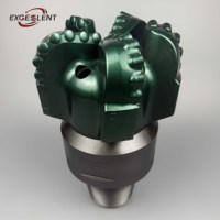 Foret de forage PDC robuste en acier pour puits pétrolifères et puits d'eau, adapté aux couches abrasives dures