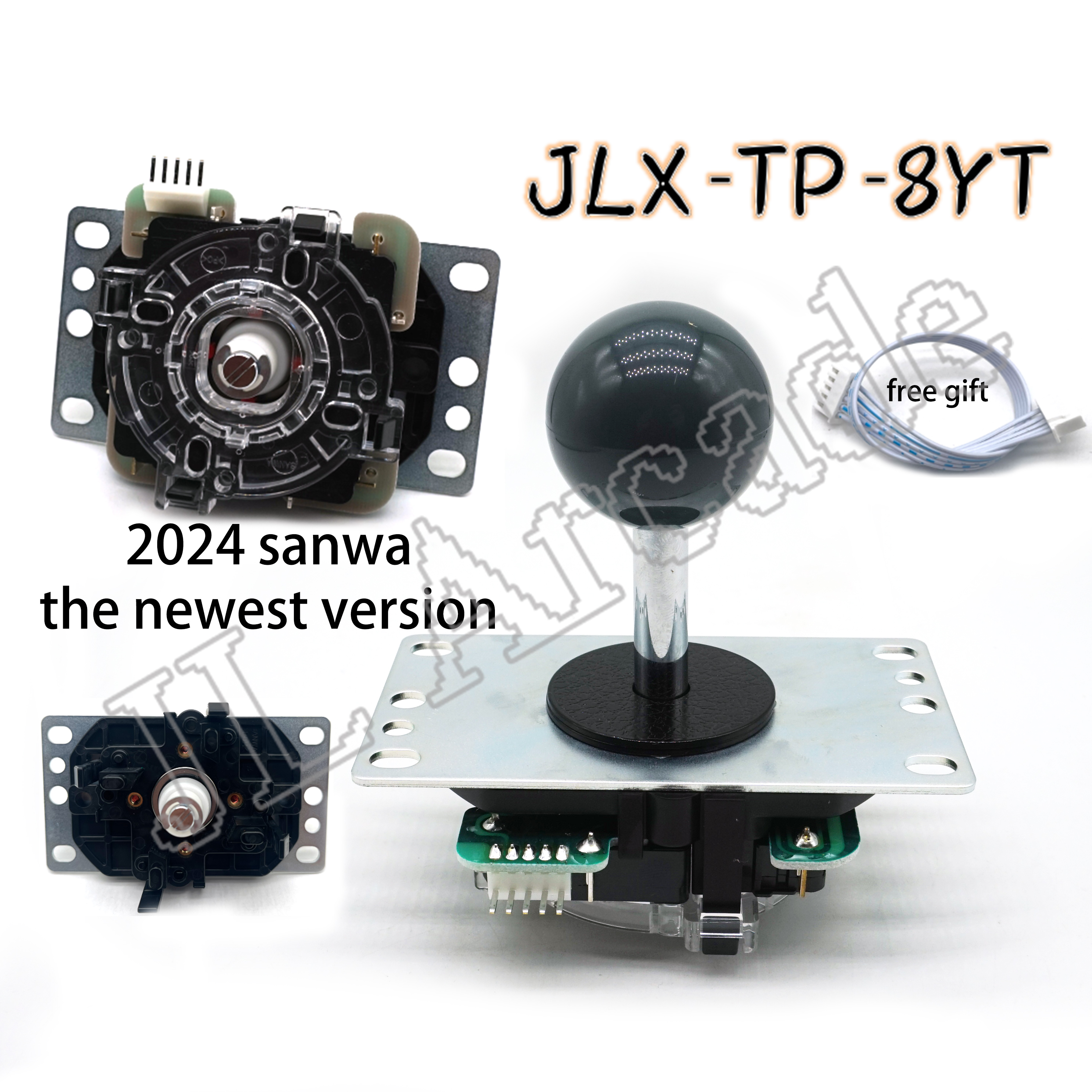 2024 SANWA JLX-TP-8YT-SK Joystick - Light Feel, Moderate