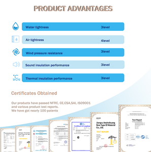 Pdp phong cách Pháp nửa vòng Composite cửa sổ hẹp khung Phễu mái hiên với louver thép không gỉ bên ngoài - Product Image 5