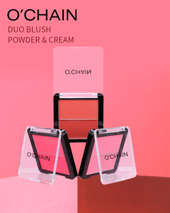 Ochain su geçirmez kozmetik makyaj 2 In 1 palet krem tozu Duo allık - Product Image 6