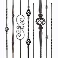 Balustres en fer forgé décoratifs pour garde-corps d'escalier, main courante, balcon, balustrade, portail, clôture, pièces