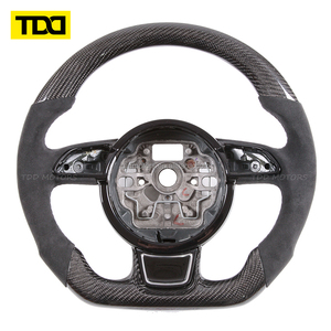 Volante de Fibra de Carbono TDD Compatible con Audi S1 S3 S4 S5 RS3 RS4 RS5 RS6 RS7 A4 A5 A6 A7 C6 C7 C8 B8 B8.5 B9 TT R8 Upgrade - Product Image 4