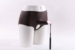 Mutande in silicone indossabili senza mutandine interne per <span class=keywords><strong>donne</strong></span>, con pene finto, giocattolo per masturbazione maschile e femminile, pantaloni portatili - Product Image 3