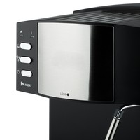 Machine à café expresso compacte pour le bureau à domicile, semi-automatique, avec système anti-goutte et mousseur à lait, idéale pour la consommation quotidienne de café