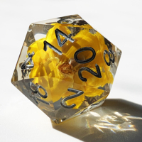 Dés polyédriques en cristal à tranchants avec étui pour mdn ensemble de matrices D & D d'usine de haute qualité