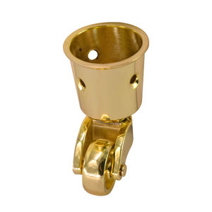 Belastbare 50kg Möbelrollen aus Zinklegierung, Luxuriöser Schaft, Verfügbar als <span class=keywords><strong>1</strong></span>-Zoll-Schwenkrollen mit Klavierfuß - Product Image 3