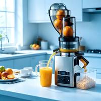 Extracteur de jus à froid commercial pour café et restaurant, machine à jus en spirale haute performance OEM