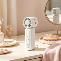 Ventilateur portable haute vitesse rechargeable par USB, mini ventilateur à main pour le bureau, la maison, les voyages et l'extérieur