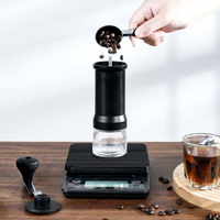 Ensemble de cafetière à café expresso pour infusion manuelle, 9 pièces, avec balance numérique, pot en verre, moulin manuel, kit de voyage pour café, idéal pour un cadeau