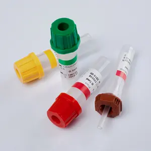 Tubo medico monouso in plastica di vetro sottovuoto Non sottovuoto da 0.5ml per la raccolta del sangue