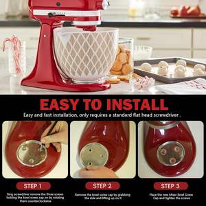 Vis de fixation du bol mélangeur W10191926 pour Whirlpool, KitchenAid, Kenmore – Pièce de rechange pour batteur sur socle - Product Image 5