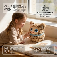 Peluche personnalisée colorée CuriPal AI, contrôle intelligent via l'application Tuya, aide pédagogique interactive parent-enfant, lien familial, fête