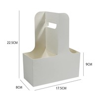 Boîte portable personnalisée pour festival, emballage cadeau en papier pour thé au lait et café, emballage floral viral pour bouquet à emporter