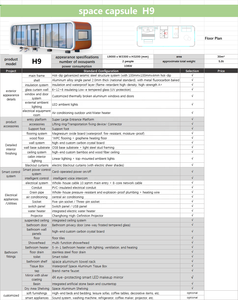 Nouvelle Capsule H9 2026 à <span class=keywords><strong>Prix</strong></span> Usine avec Cuisine, Maison Mobile <span class=keywords><strong>de</strong></span> Luxe, Capsule Spatiale avec Panneau Solaire - Product Image 3