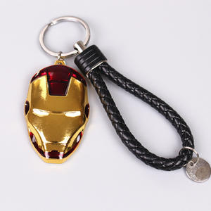 Porte-clés de haute qualité en métal <span class=keywords><strong>Marvel</strong></span> Llav Eros Captain America Shield, auto-défense, masque <span class=keywords><strong>Spider</strong></span> Iron <span class=keywords><strong>Man</strong></span>, Hulk, accessoires - Product Image 4