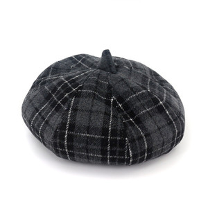 X1074 adulte mode tricoté laine béret chapeaux nouveauté dame laine chapeaux femme Plaid rétro <span class=keywords><strong>peintre</strong></span> tricoté laine casquettes - Product Image 6