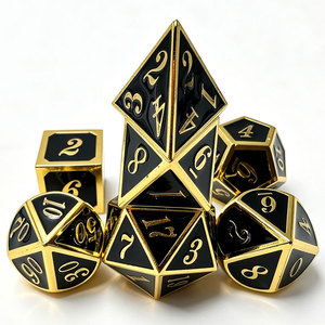 Jeu de dés polyédriques en métal de 16 mm DND pour jeux de table - Product Image 4