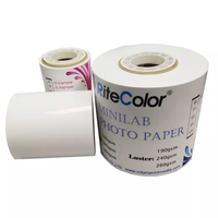 Rollo de papel fotográfico de impresión por inyección de tinta brillante Semi brillante para Fujifilm DX100 Drylab Plotters