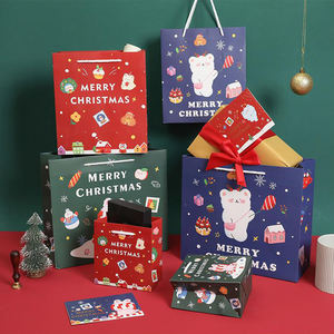 مخصص شعار تصاميم سعيد أعياد ميلاد حزب التعبئة والتغليف شكرا لك التعبئة والتغليف حقيبة الصانع ورقة الكرتون حقائب للهدايا للأطفال - Product Image 4
