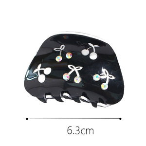 Pinces à cheveux en forme de cerise pour femmes, pinces à cheveux fins, en forme de <span class=keywords><strong>crabe</strong></span>, en résine coréenne, <span class=keywords><strong>rose</strong></span>, vente en gros, nouvelle collection - Product Image 5