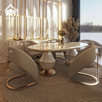 Modernes Luxuriöses Italienisches Design Runder Couchtisch Hochwertiges Maßgefertigtes Gebogenes Sofa Wohnzimmer-Möbelset für Villa-Hotel-Projekte