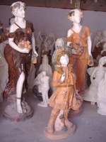 Décoration extérieure Sculpture de déesse grecque en marbre blanc sculptée à la main Taille personnalisée Sculpture de jardin Taille réelle Statues modernes en marbre