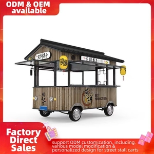 EU <b>Small</b> Stainless Steel Mobile Food Cart with Rust Resistant Design Easy to Operate for Low Cost Startup Street Food Business - Product Image 3