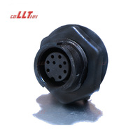 Conector eléctrico hembra impermeable, mampara eléctrica, IP67, LLT, M19, 8, 9, 10, 12, 14, 18 pines