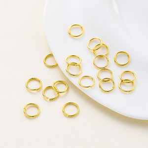 Accessoires de bijoux DIY, anneaux ouverts, petits anneaux ronds en métal plaqué pour la fabrication de bracelets - Product Image 4