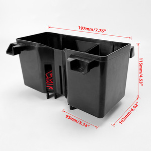 Portavasos para coche Toyota Tundra 2022+, 3,75 pulgadas de diámetro, bandeja de almacenamiento organizadora para salpicadero de ABS negro - Product Image 3