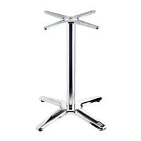 Socle de table à 4 pieds avec pieds en acier inoxydable et aluminium pour table de bistrot, café, restaurant