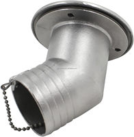 Coude en acier inoxydable 316 pour bouchon de réservoir de carburant et entrée d'eau, pièces et accessoires marins, quincaillerie de yacht