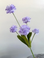 Vente en gros de 5 tiges de fleurs artificielles en soie, roses blanches, pour la décoration florale des tables de mariage, des salons