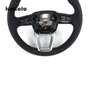 Volant de direction personnalisé en fibre de carbone et cuir, accessoires de voiture pour <span class=keywords><strong>Audi</strong></span> A6 A7 A8 S6 S7 S8 RS6 RS7 <span class=keywords><strong>SR</strong></span> - Product Image 3