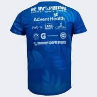 Camiseta deportiva personalizada con sublimación de impresión completa técnica para correr Maratón, camiseta transpirable de ajuste seco de poliéster 100% para hombres