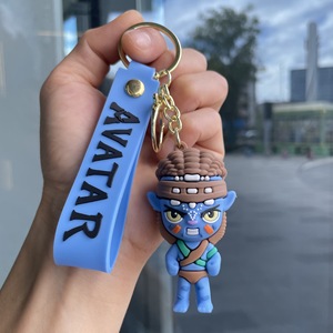 Dễ thương màu xanh smurfed Keychain avatar hình Claw máy túi Mặt dây chuyền Xe Quà Tặng - Product Image 6