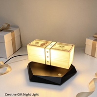 Lampe flottante Dollar Source Factory, veilleuse LED 3 couleurs, ornement de bureau créatif, cadeau souvenir de vacances, vente en gros
