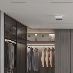 Muebles de Dormitorio de Alta Calidad en Color Gris, <span class=keywords><strong>Armario</strong></span> de Madera Contrachapada Personalizado, Vestidor con Puerta de Vidrio - Product Image 4