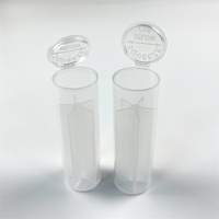 Tube de rouleau de séparation en plastique à large ouverture avec 5 compartiments Tube de compression hermétique avec capuchons résistants aux enfants