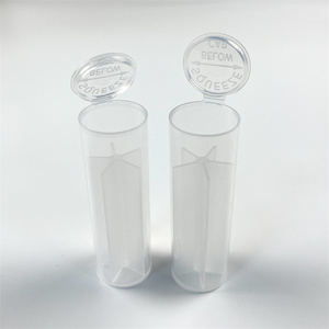 Tubo de rollo de partición superior Pop de plástico de boca ancha con paquete de 5 compartimentos Tubo de compresión hermético para habitación con tapas resistentes a los niños - Product Image 6