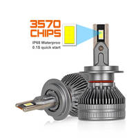Nouveau phare LED de voiture H4 12V 6000K blanc, montage universel, 110W, aluminium