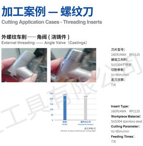 11 IR ER 16 IR ER Carbide chèn PVD lớp phủ CNC chuyển công cụ cắt cạnh nội bộ luồng chèn - Product Image 5