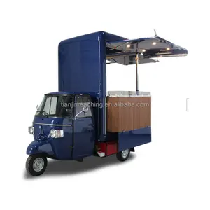 Carrito eléctrico de 3 ruedas para Bar de cerveza, triciclo móvil, carrito de comida, camión de pizza con barra Tuk totalmente equipada