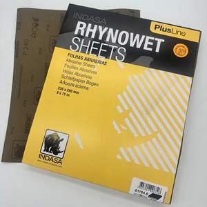 Indasa OEM Médio Dureza Quadrado Branco Látex Papel Abrasivo Lixa 230x280mm para Moagem - Product Image 5