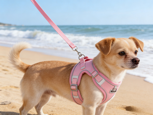 YG-880 Rompi Harness Hewan Peliharaan-Bahan Katun & PU Bermotif Bunga yang Bernapas dan Empuk Gaya Mewah untuk Kucing & Anjing - Product Image 3