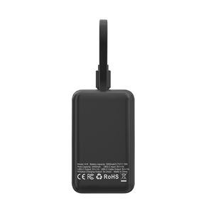 Cargador portátil Power Bank con cable incorporado Cargador portátil 3000mAh Llavero <span class=keywords><strong>de</strong></span> viaje Paquete <span class=keywords><strong>de</strong></span> batería para Apple Watch Black - Product Image 1
